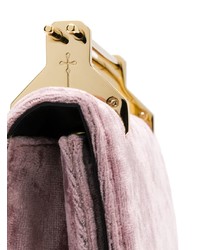 rosa Wildleder Clutch von M2Malletier