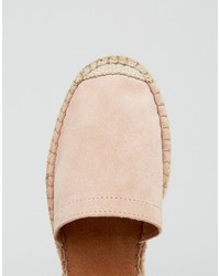 rosa Wildleder Espadrilles von Pieces