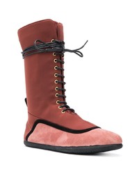 rosa Wildleder mittelalte Stiefel von L'Autre Chose