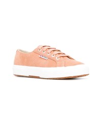 rosa Wildleder niedrige Sneakers von Superga