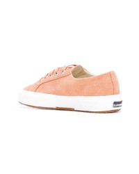 rosa Wildleder niedrige Sneakers von Superga