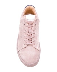 rosa Wildleder niedrige Sneakers von Eytys