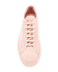 rosa Wildleder niedrige Sneakers von Common Projects