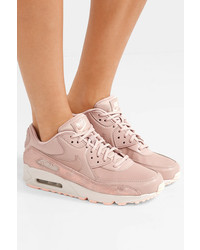 rosa Wildleder niedrige Sneakers von Nike