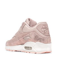 rosa Wildleder niedrige Sneakers von Nike