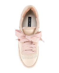 rosa Wildleder niedrige Sneakers von Senso