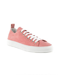 rosa Wildleder niedrige Sneakers von DSQUARED2