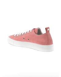 rosa Wildleder niedrige Sneakers von DSQUARED2