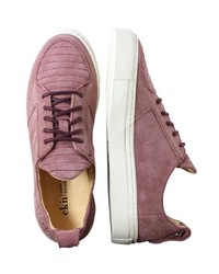 rosa Wildleder niedrige Sneakers von EKN Footwear