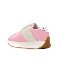rosa Wildleder niedrige Sneakers von Marni