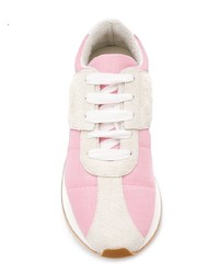 rosa Wildleder niedrige Sneakers von Marni