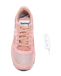 rosa Wildleder niedrige Sneakers von Saucony