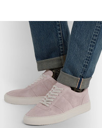 rosa Wildleder niedrige Sneakers von Mr P.