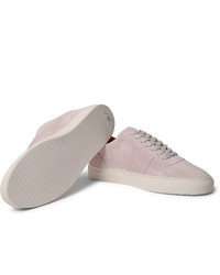 rosa Wildleder niedrige Sneakers von Mr P.