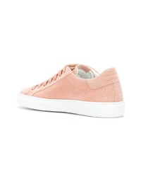 rosa Wildleder niedrige Sneakers von Hide&Jack