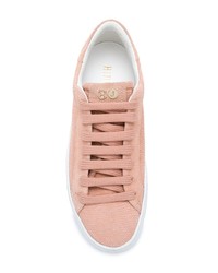 rosa Wildleder niedrige Sneakers von Hide&Jack