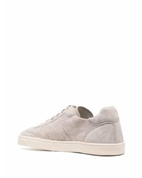 rosa Wildleder niedrige Sneakers von Brunello Cucinelli