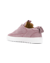 rosa Wildleder niedrige Sneakers von Mason Garments
