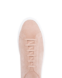 rosa Wildleder niedrige Sneakers von Common Projects