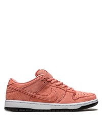 rosa Wildleder niedrige Sneakers von Nike