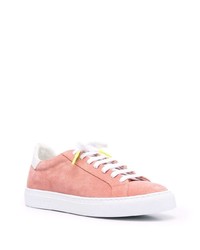 rosa Wildleder niedrige Sneakers von Hide&Jack