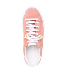 rosa Wildleder niedrige Sneakers von Hide&Jack