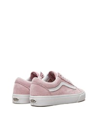 rosa Wildleder niedrige Sneakers von Vans