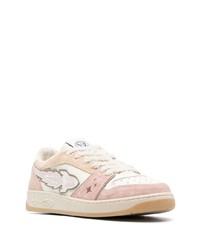 rosa Wildleder niedrige Sneakers von Enterprise Japan