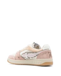 rosa Wildleder niedrige Sneakers von Enterprise Japan