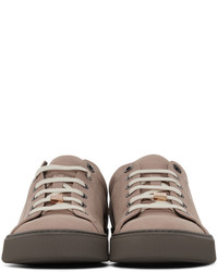 rosa Wildleder niedrige Sneakers von Lanvin