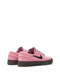 rosa Wildleder niedrige Sneakers von Nike