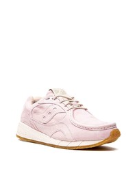 rosa Wildleder niedrige Sneakers von Saucony