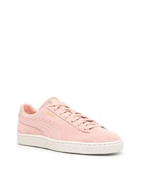 rosa Wildleder niedrige Sneakers von Puma