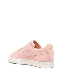 rosa Wildleder niedrige Sneakers von Puma