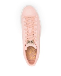 rosa Wildleder niedrige Sneakers von Puma