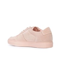 rosa Wildleder niedrige Sneakers von Common Projects