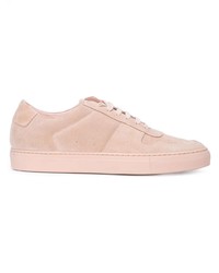 rosa Wildleder niedrige Sneakers von Common Projects