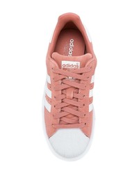 rosa Wildleder niedrige Sneakers von adidas