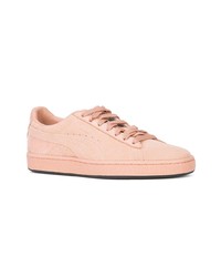 rosa Wildleder niedrige Sneakers von Puma