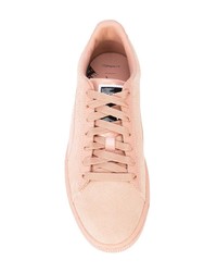 rosa Wildleder niedrige Sneakers von Puma