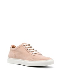 rosa Wildleder niedrige Sneakers von Harrys Of London