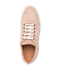 rosa Wildleder niedrige Sneakers von Harrys Of London