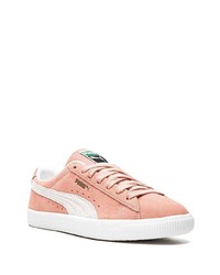 rosa Wildleder niedrige Sneakers von Puma