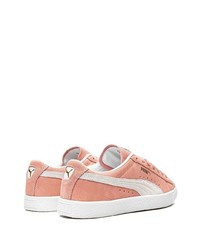 rosa Wildleder niedrige Sneakers von Puma