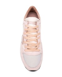 rosa Wildleder niedrige Sneakers von Philippe Model