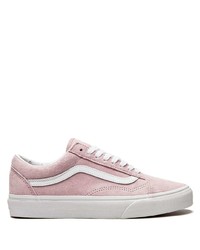rosa Wildleder niedrige Sneakers von Vans