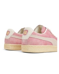 rosa Wildleder niedrige Sneakers von Puma