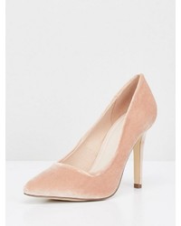 rosa Wildleder Pumps von Bianco