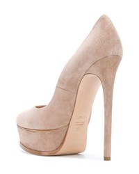 rosa Wildleder Pumps von Casadei