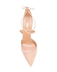 rosa Wildleder Pumps von Aquazzura